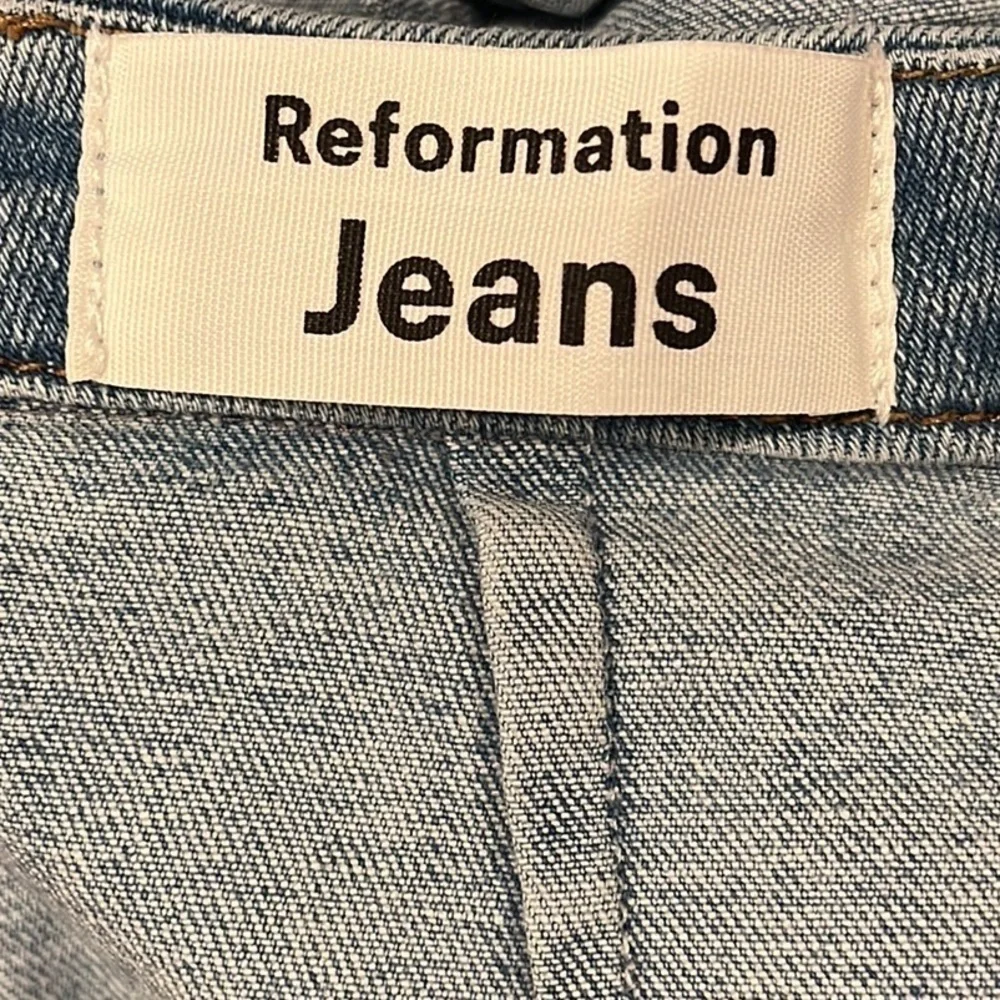 Reformation Jeans Denim Mini Evie Skirt Barbados Medium Wash Women’s Size 27